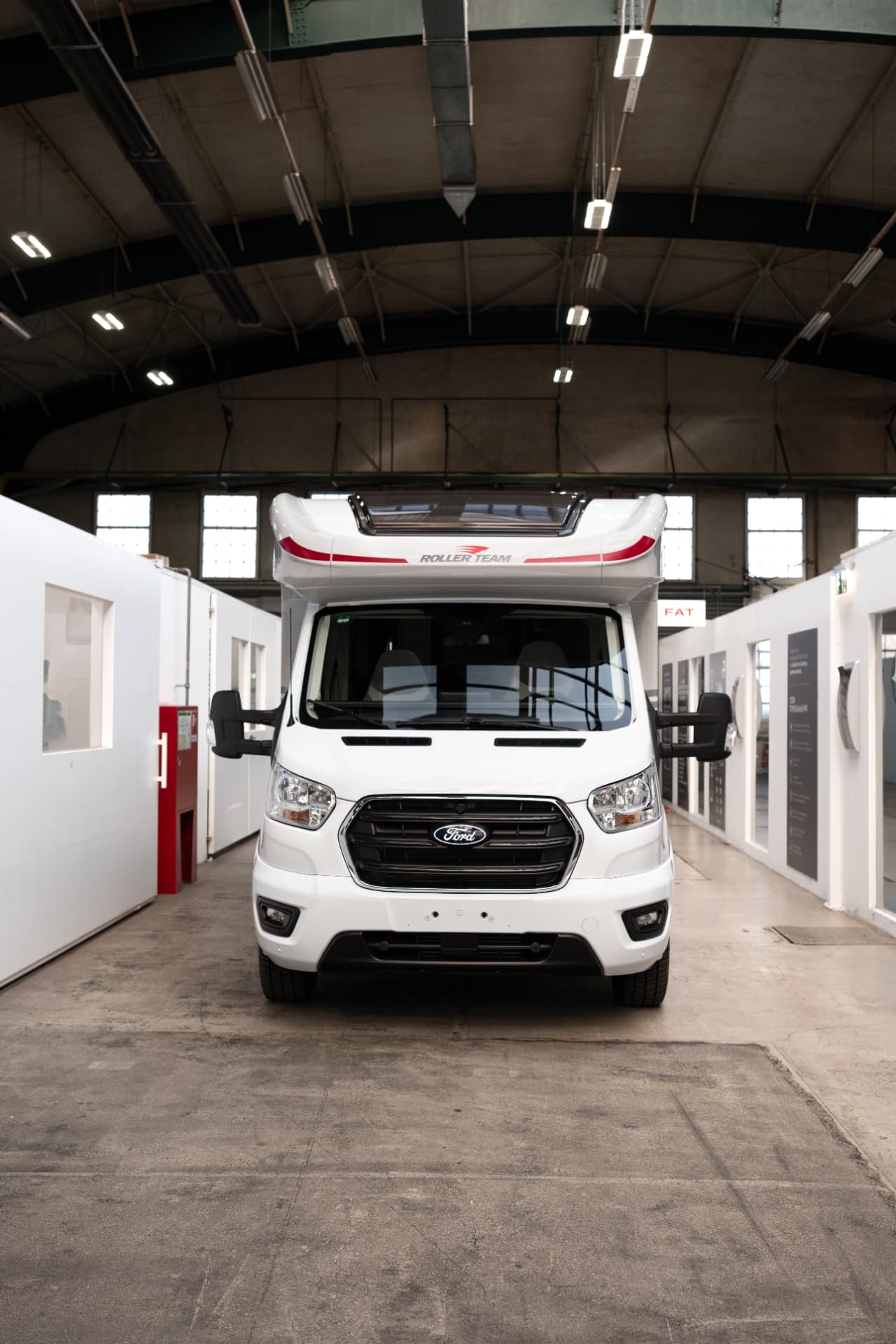 Wohnmobil in der FAT Aufbereitungshalle in Nürnberg